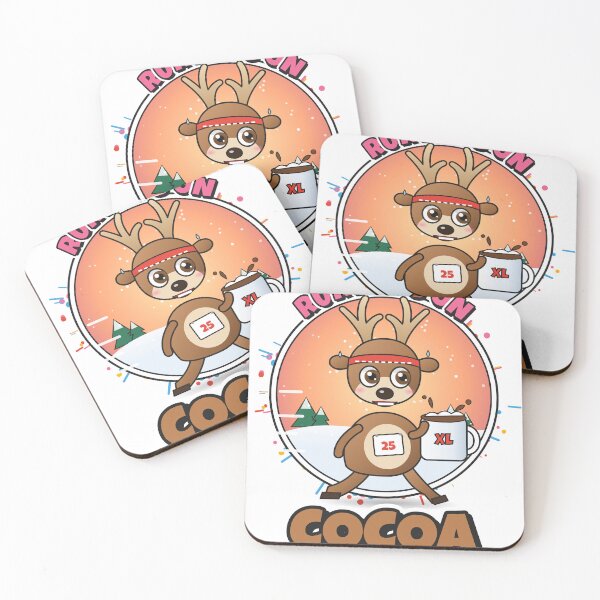 Item preview, Running on Cocoa - Funny Reindeer Runner with Hot Chocolate designed and sold by BestBest2023.