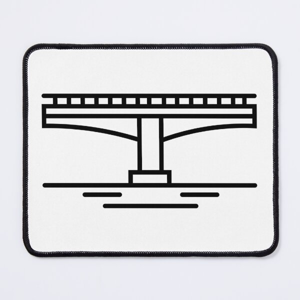 Item preview, Vintage Gothic Stone Bridge Line Art Sketch designed and sold by BetweenForms.