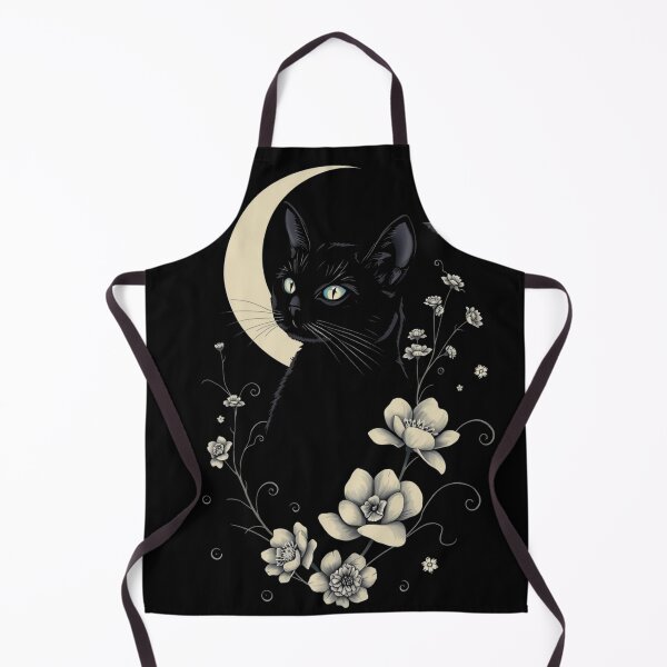 Item preview, Cottagegoth Witch Cat Botanical Art designed and sold by ERODED SELF.