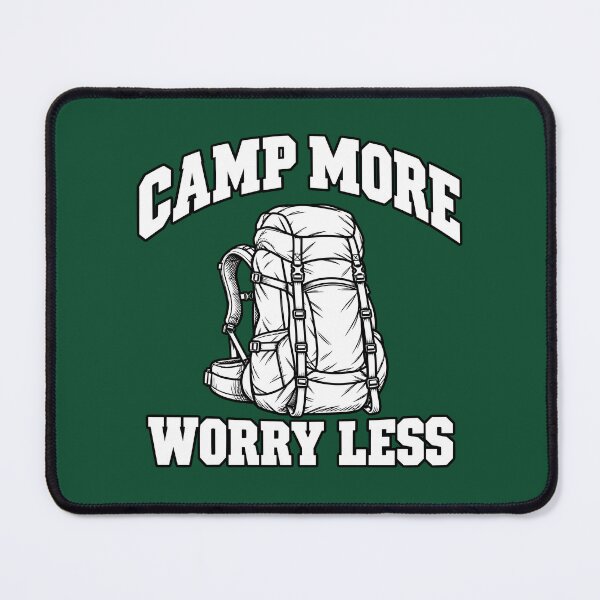 Item preview, Camp More Worry Less Hiking Backpack Outdoor Camping Adventure designed and sold by American Spirit.