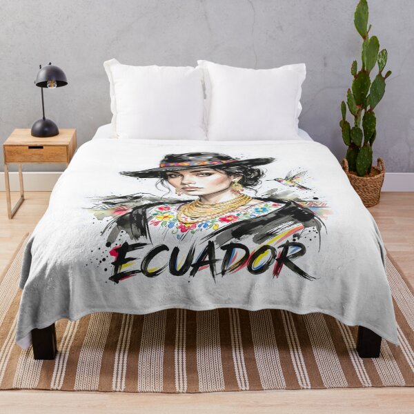 Item preview, Ecuadorian Woman: Andean Art and Hummingbird designed and sold by EdwinkOne.