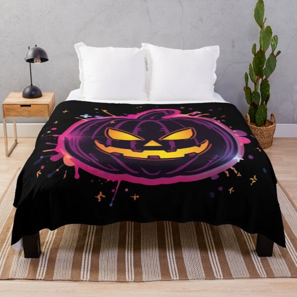 Item preview, Neon Halloween Pumpkin Jack O Lantern Glow designed and sold by ExploreAura Studio.