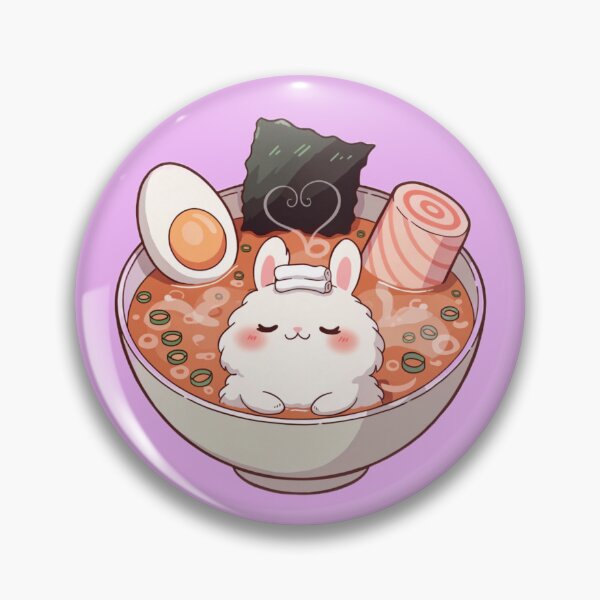Item preview, Cute Fluffy Bunny Ramen Spa - Kawaii Japanese Noodle Art designed and sold by Driesman.