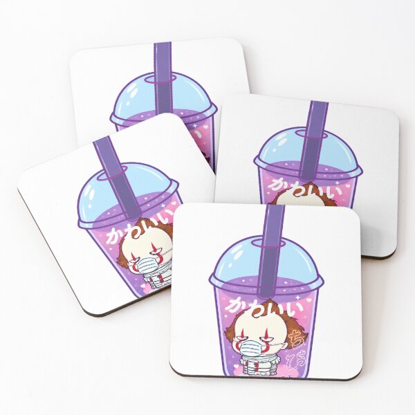 Item preview, Kawaii Horror Clown Drink Cup Spooky Cute Illustration designed and sold by cothreadzeh.