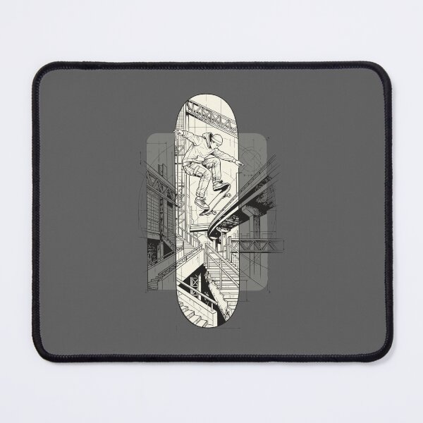 Item preview, Architectural Skateboarding Deck Blueprint Urban Structure Skater Graphic designed and sold by KiwiRider.