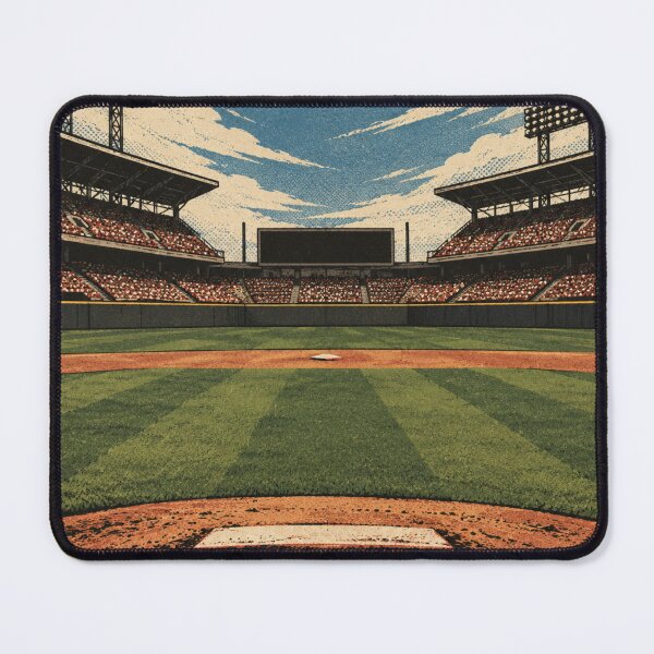 Item preview, Vintage Baseball Stadium Field View designed and sold by BlueBerry45.