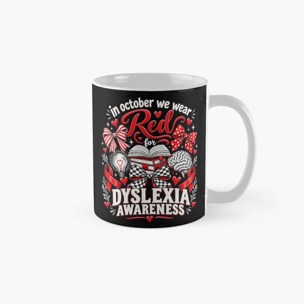 Item preview, Dyslexia Awareness Red October designed and sold by ROUX-ART.