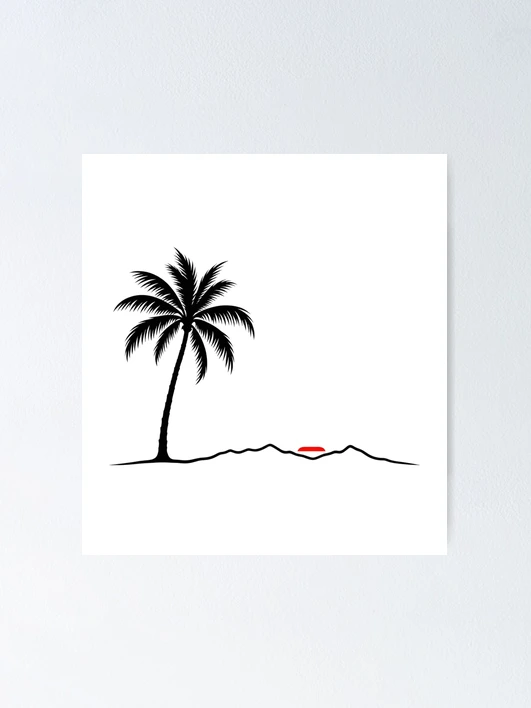 Thumbnail 1 of 3, Poster, Minimalist Red Abstract Mark designed and sold by ROUX-ART.