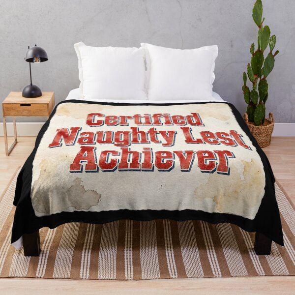 Item preview, Certified Naughty List Achiever Vintage Collegiate Christmas designed and sold by GogoGrove.