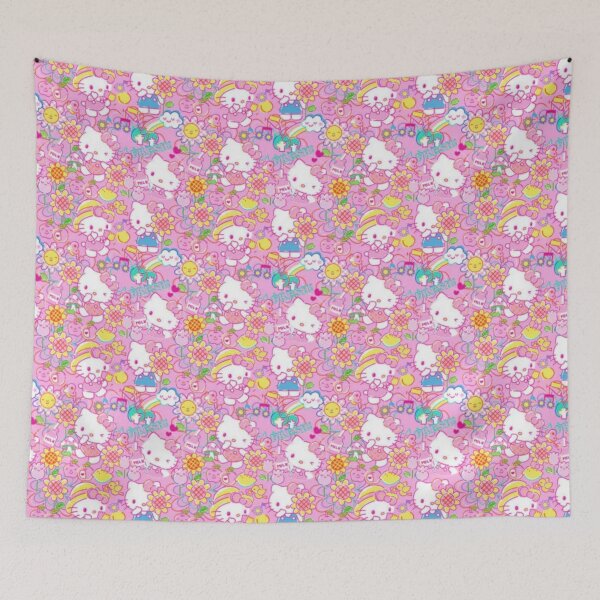 Item preview, Bright Vintage Hello Kitty Summer Pattern designed and sold by iloveyourcupid.