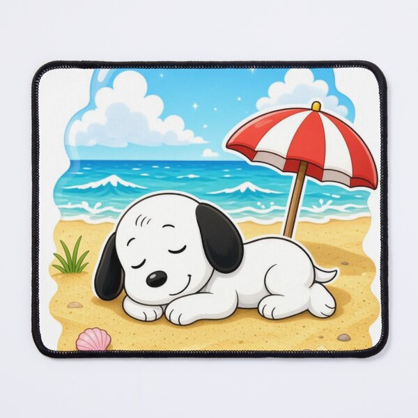 Item preview, Sleepy Puppy Summer Beach Paradise designed and sold by ExploreAura Studio.