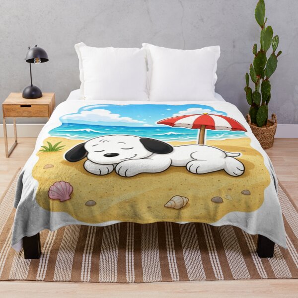 Item preview, Sleepy Puppy Summer Beach Paradise designed and sold by ExploreAura Studio.