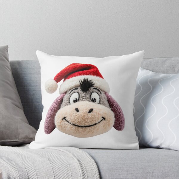 Item preview, Smiling Gray Donkey in a Santa Hat | Cozy Yarn Holiday Portrait designed and sold by Krasnovaovaova.