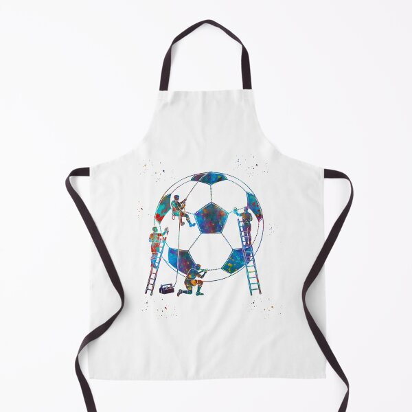Item preview, Building The Game Soccer Ball Watercolor Art designed and sold by Liededrom..