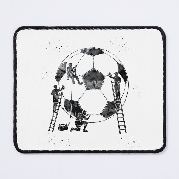 Item preview, Building The Game Soccer Ball Watercolor Art designed and sold by Liededrom..