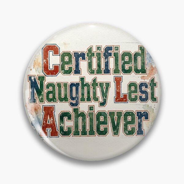 Item preview, Certified Naughty List Achiever Vintage Collegiate Christmas  designed and sold by GogoGrove.