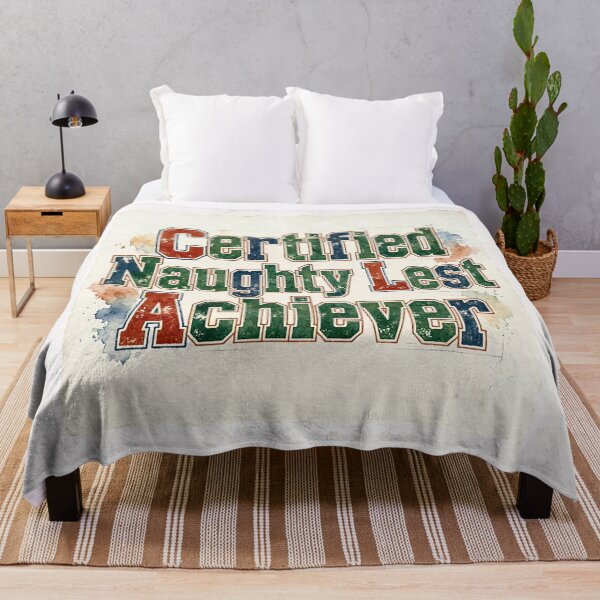 Item preview, Certified Naughty List Achiever Vintage Collegiate Christmas designed and sold by GogoGrove.