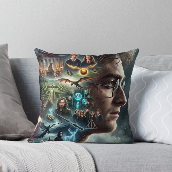 Item preview, The Boy Who Lived - Magic Collage & Hogwarts Legacy Poster designed and sold by Ruslan Kudlai.