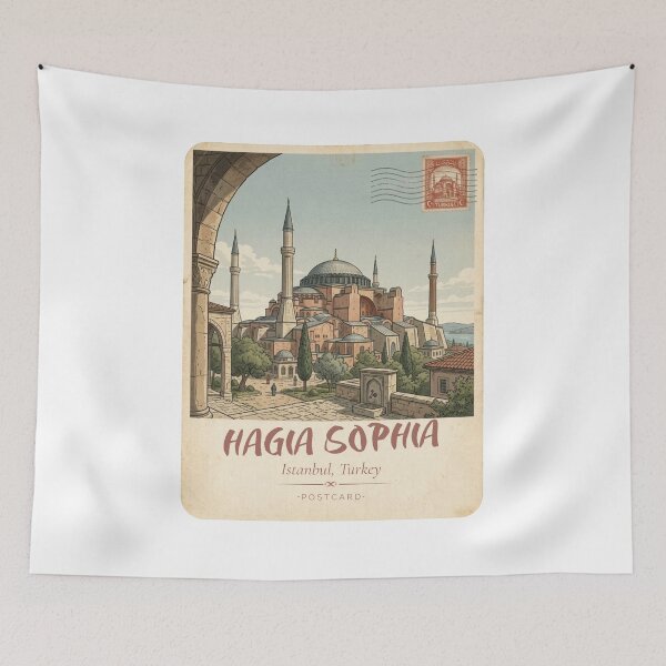 Item preview, Hagia Sophia Vintage Travel Poster – Istanbul Turkey designed and sold by DesignMaxa.