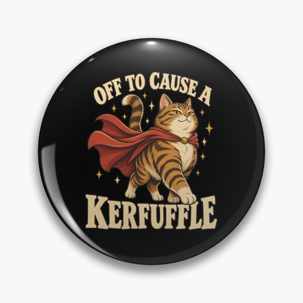 Item preview, Off to Cause a Kerfuffle Funny Cat designed and sold by sollunadesignns.