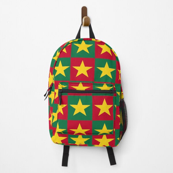 Item preview, Green and red squares with stars pattern designed and sold by Designfs.