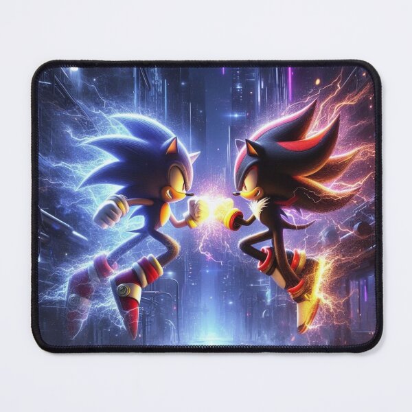 Item preview, Sonic and Shadow Neon Energy Fist Bump designed and sold by √46.