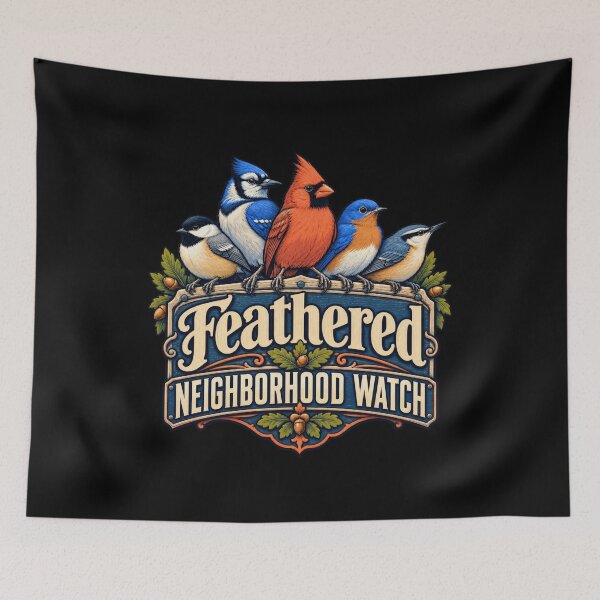 Item preview, Neighborhood Songbird Patrol Funny Backyard Birder designed and sold by yassin-stags.