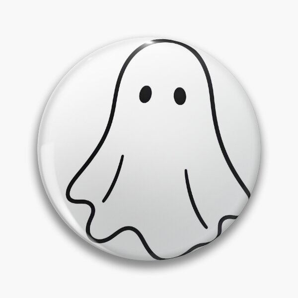 Item preview, Fantasma minimalista - Diseño de arte lineal de Halloween designed and sold by SimpleLinesCo.