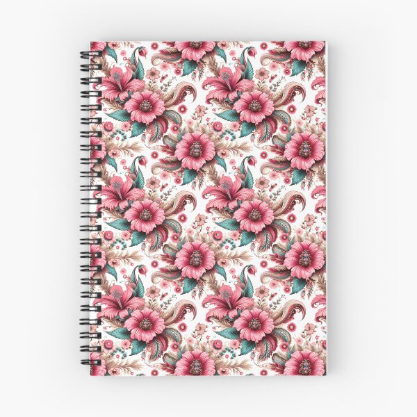 Item preview, Coral Pink Floral Scrollwork designed and sold by Apex Designs.