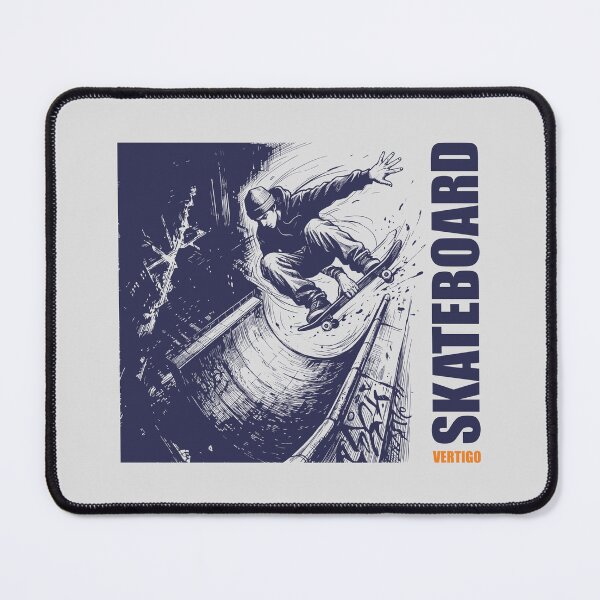 Item preview, Skateboard Vertigo Halfpipe Air Trick Dark Blue Ink Skater Graphic designed and sold by KiwiRider.