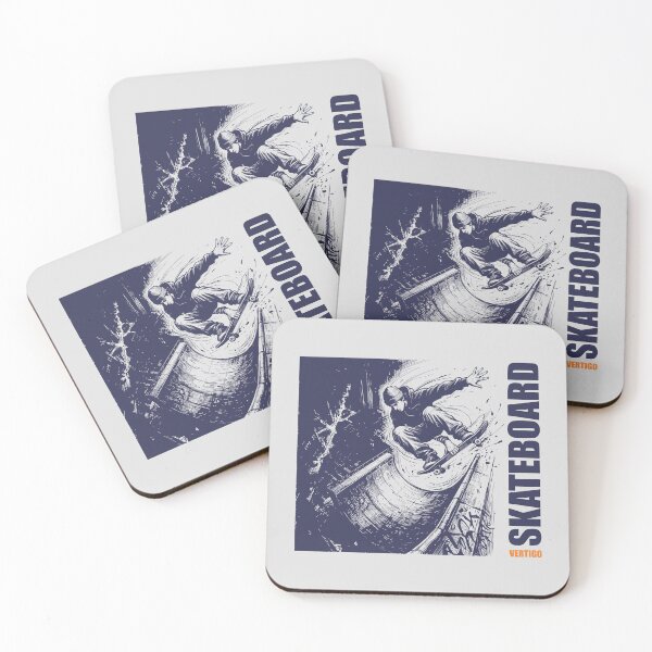 Item preview, Skateboard Vertigo Halfpipe Air Trick Dark Blue Ink Skater Graphic designed and sold by KiwiRider.