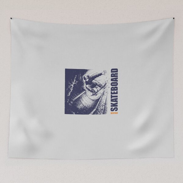 Item preview, Skateboard Vertigo Halfpipe Air Trick Dark Blue Ink Skater Graphic designed and sold by KiwiRider.
