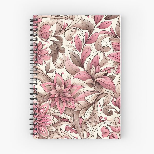 Item preview, Dusty Pink Floral Scrollwork designed and sold by Apex Designs.