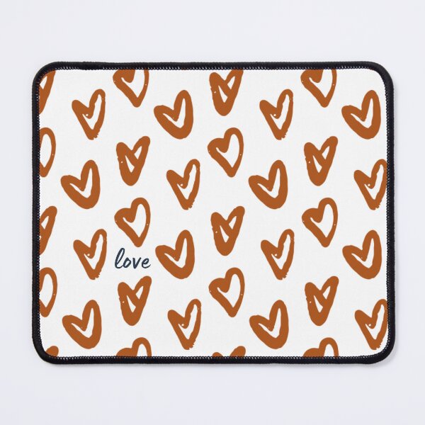Item preview, Cute Brown Heart Pattern Love Minimalist Doodle designed and sold by LenaRus.