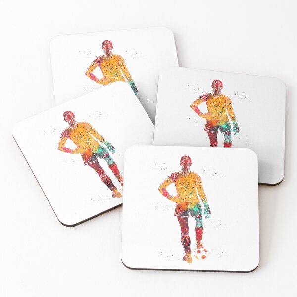 Item preview, Female Soccer Goalkeeper Watercolor Art designed and sold by Liededrom..