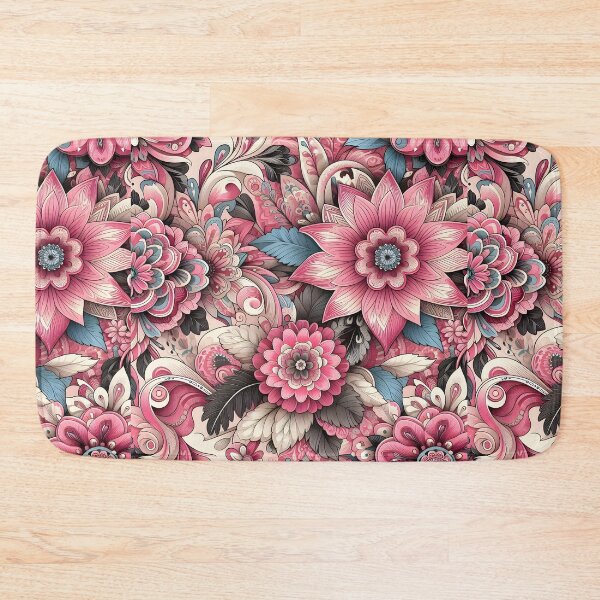 Item preview, Blush Pink Floral Scrollwork designed and sold by Apex Designs.