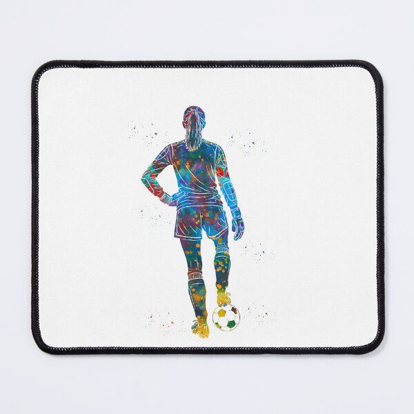 Item preview, Female Soccer Goalkeeper Watercolor Art designed and sold by Liededrom..