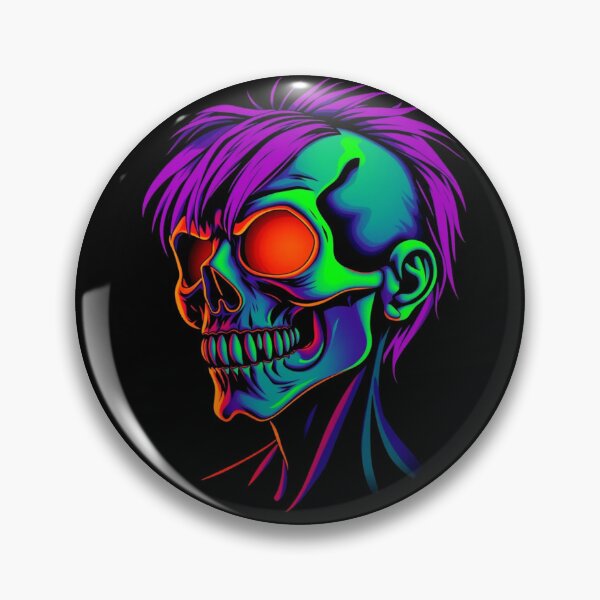 Item preview, Electric Purple Mohawk Zombie designed and sold by ERODED SELF.