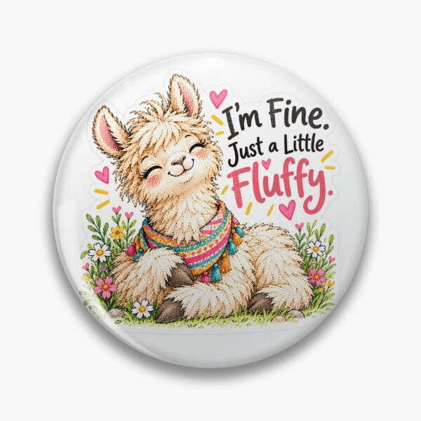 Item preview, I'm Fine. Just a Little Fluffy. designed and sold by Paw&Giggle.