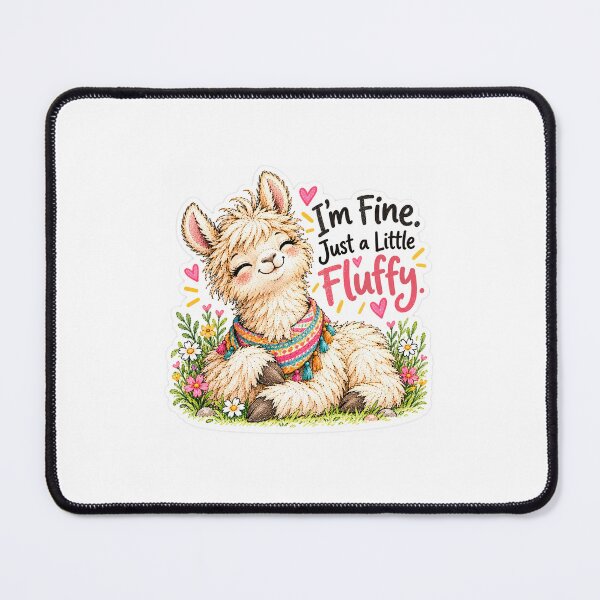 Item preview, I'm Fine. Just a Little Fluffy. designed and sold by Paw&Giggle.