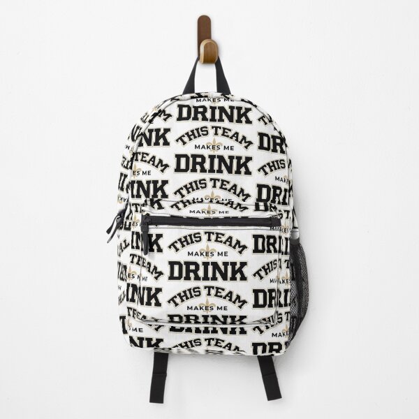 Item preview, This Team Makes Me Drink Funny New Orleans Saints Football Fan Design designed and sold by brianhillDESIGN.
