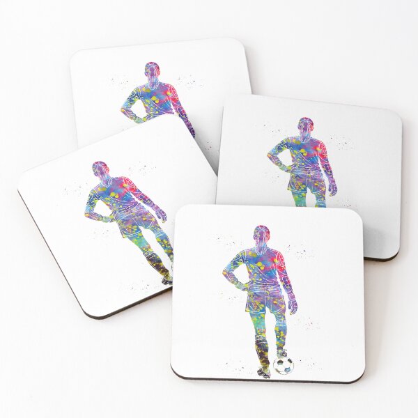 Item preview, Female Soccer Goalkeeper Watercolor Art designed and sold by Liededrom..