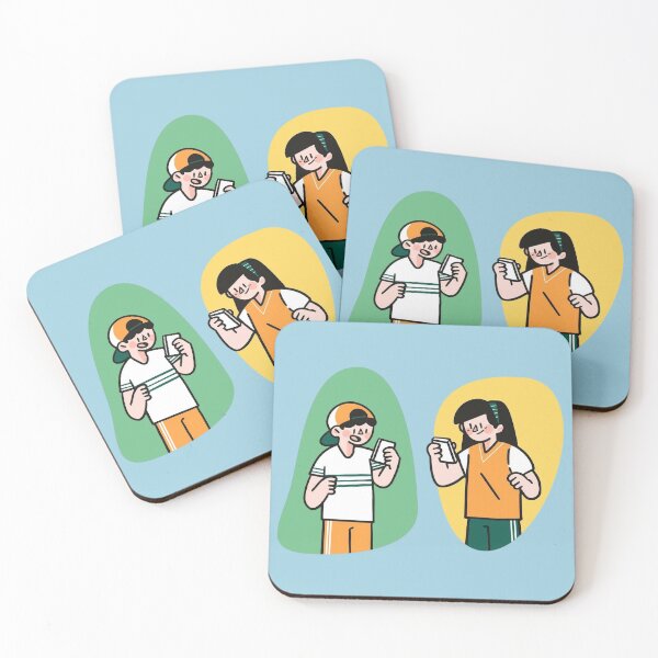 Item preview, Texting Friends Cute Cartoon designed and sold by martinillish.
