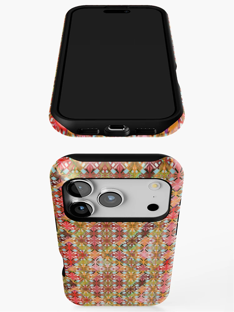 Thumbnail 3 of 4, iPhone Case, Abstract Multicolor Pattern designed and sold by PatternShow.