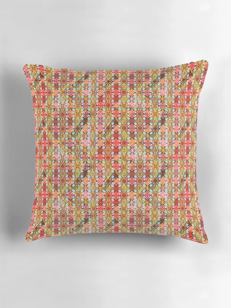 Thumbnail 3 of 4, Pillow, Abstract Multicolor Pattern designed and sold by PatternShow.