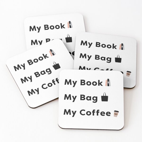 Item preview, My Book My Bag My Coffee designed and sold by JMC-Artworks.