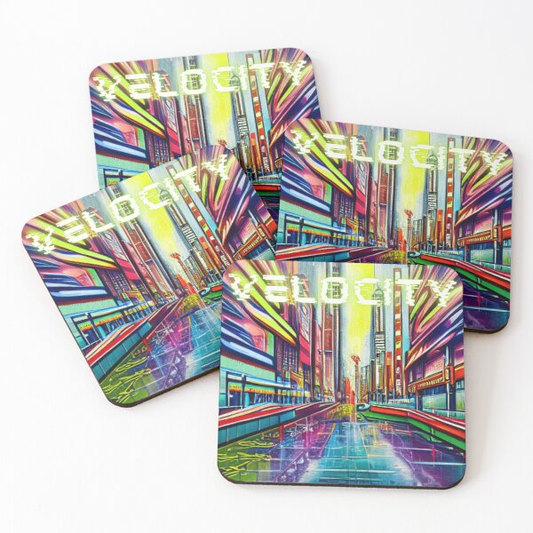Item preview, VELOCITY – Neon Metropolis Perspective Art designed and sold by Thelic1977.