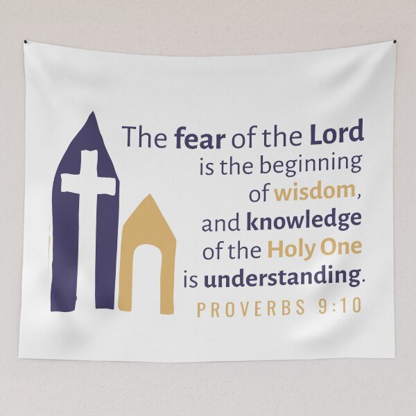 Item preview, The Fear of The Lord Proverbs 9:10 designed and sold by Boy and Belugee Studio.