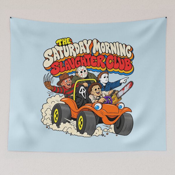 Item preview, Saturday Morning Slaughter Club Retro Horror Cartoon. designed and sold by GhostDawgs.