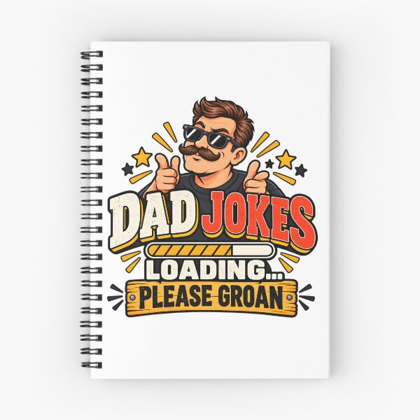 Item preview, Dad Jokes Loading Please Groan - Funny Retro Dad Humor designed and sold by axsonly.